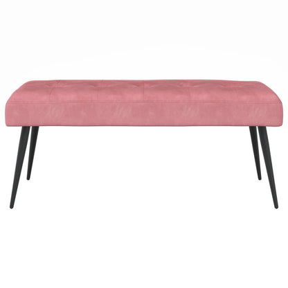 Bank met knoopverstelling Roze 110 x 40 x 46 cm Fluweel