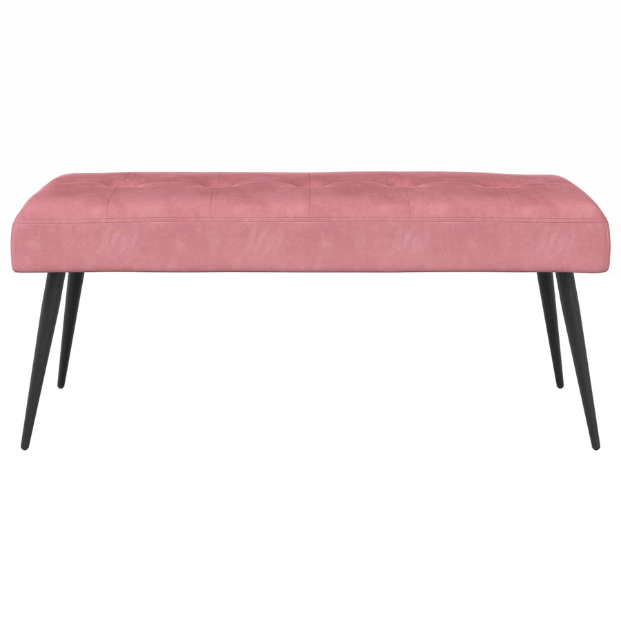 Bank met knoopverstelling Roze 110 x 40 x 46 cm Fluweel