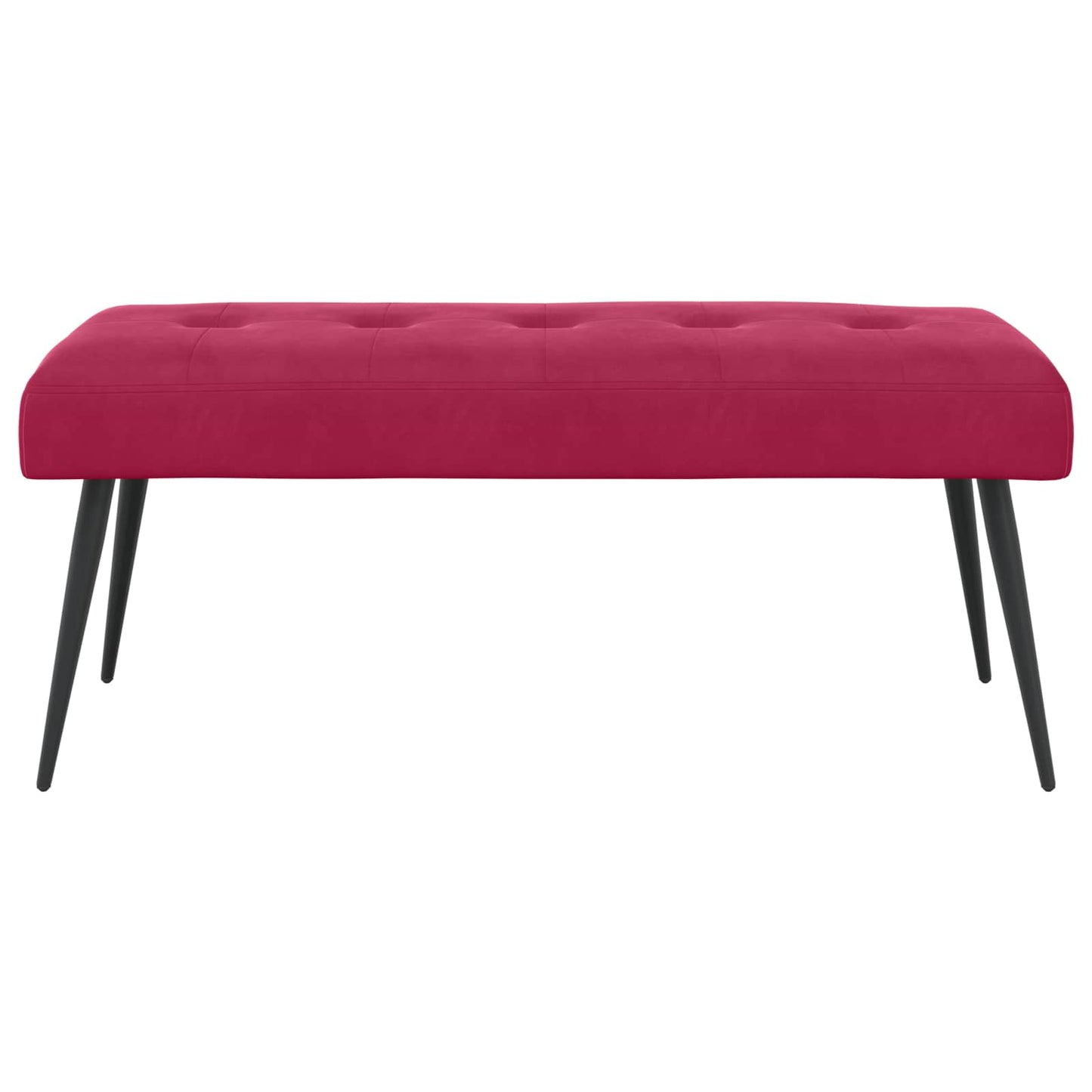 Bank met knoopverstelling Wijnrood 110 x 40 x 46 cm Fluweel