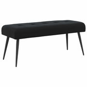 Bank zwart 110x40x46 cm fluweel