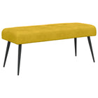 Bank geel 110x40x46 cm fluweel