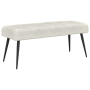 Bank fluweel crèmekleurig 110x40x46 cm