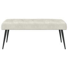 Bank met knoopverstelling Crèmekleurig 110 x 40 x 46 cm Fluweel