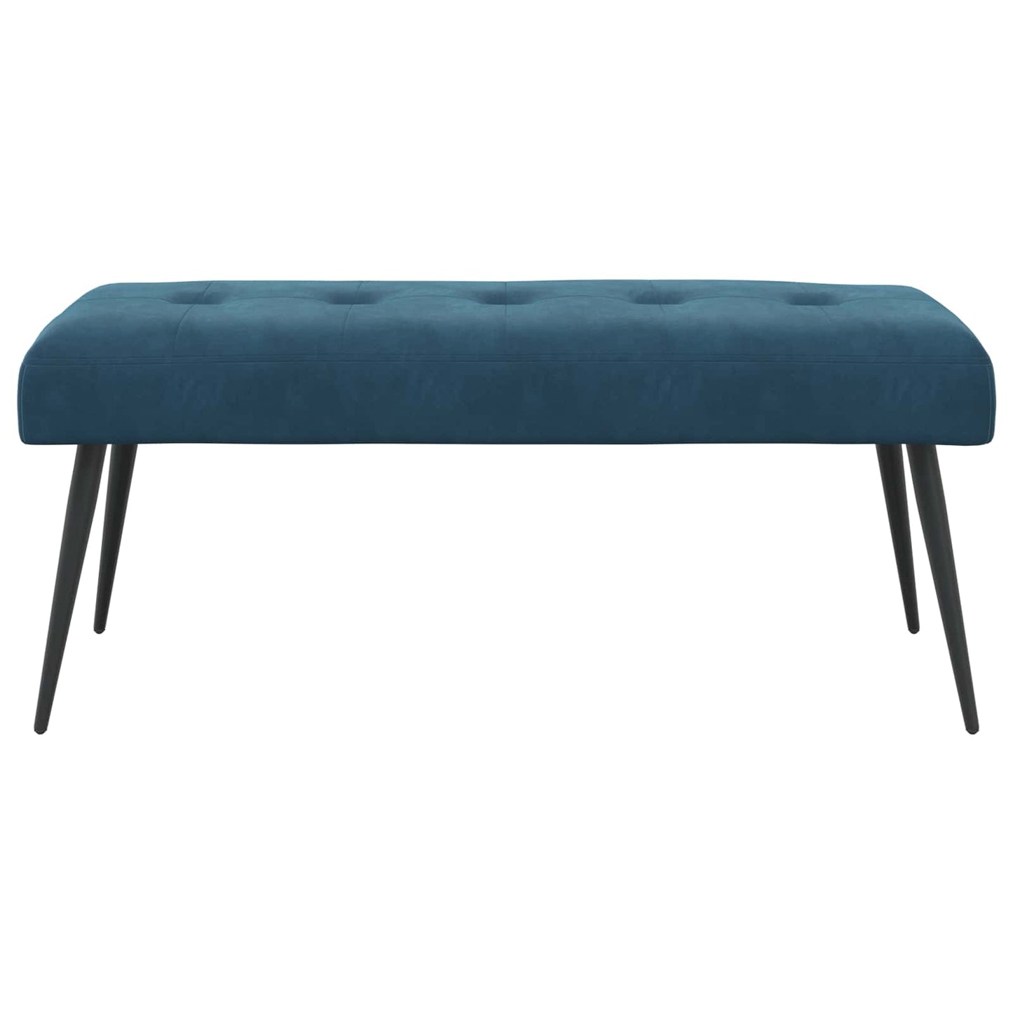 Bank met knoopverstelling Blauw 110 x 40 x 46 cm Fluweel