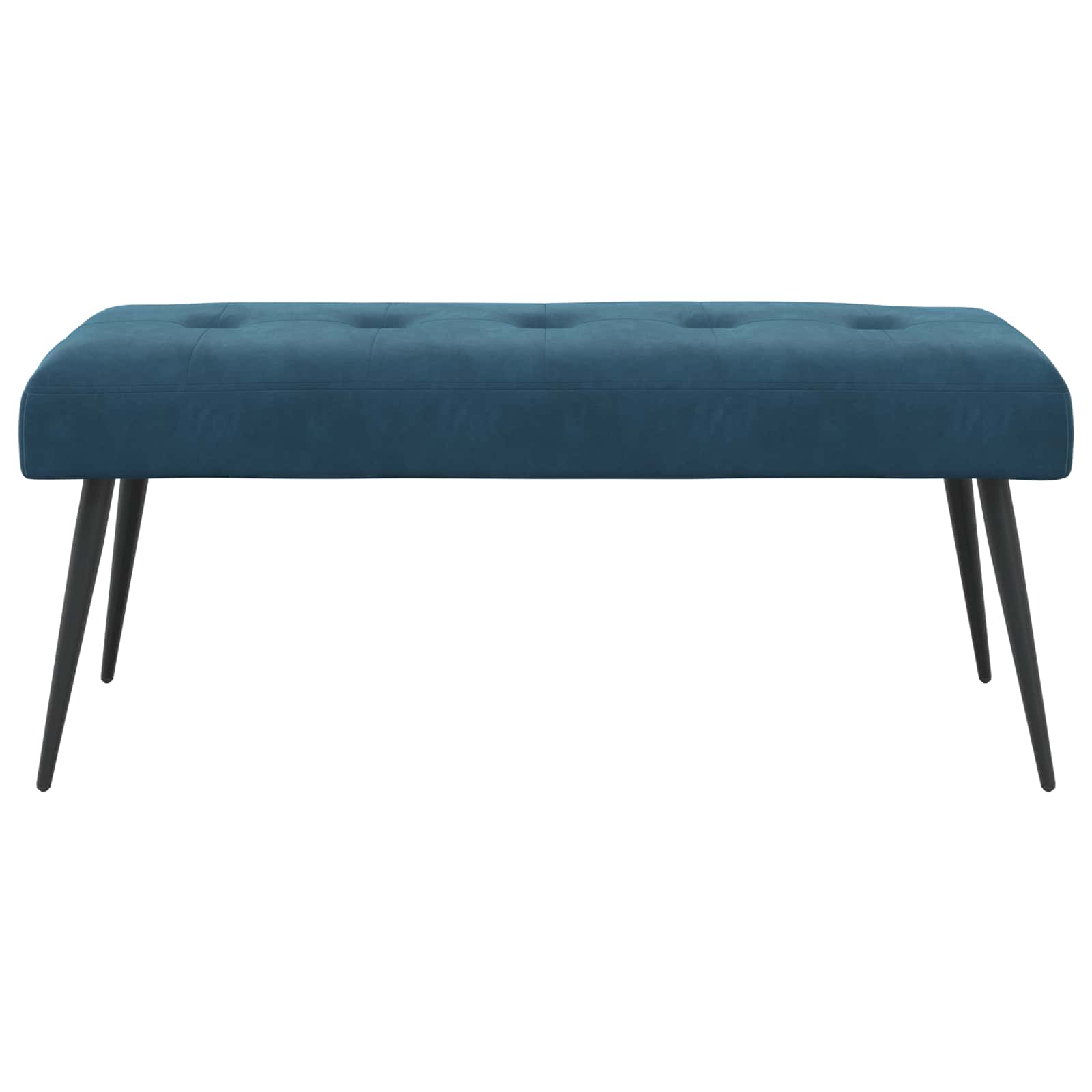 Bank met knoopverstelling Blauw 110 x 40 x 46 cm Fluweel