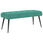 Bank turquoise fluweel 110x40x46 cm