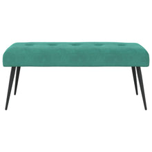 Bank met knoopverstelling Turquoise 110 x 40 x 46 cm Fluweel