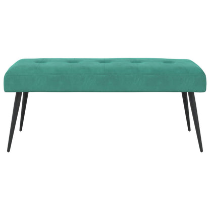 Bank met knoopverstelling Turquoise 110 x 40 x 46 cm Fluweel