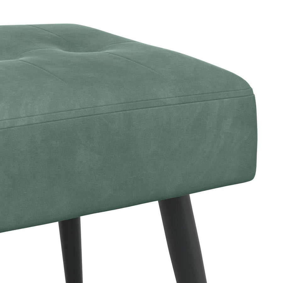 Bank met knoopverstelling Zeegroen 110 x 40 x 46 cm Fluweel