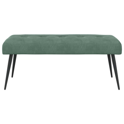 Bank met knoopverstelling Zeegroen 110 x 40 x 46 cm Fluweel