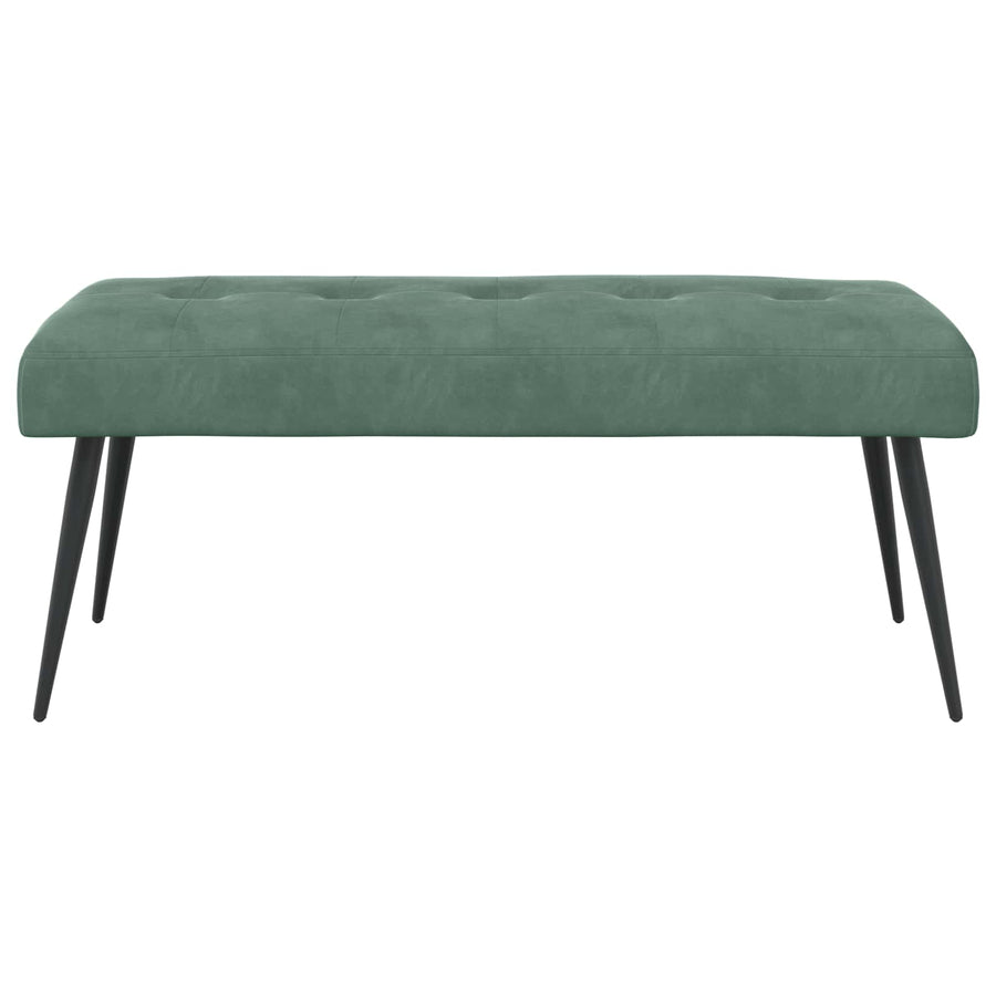 Bank met knoopverstelling Zeegroen 110 x 40 x 46 cm Fluweel