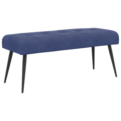 Bank met knoopverstelling Politieblauw 110 x 40 x 46 cm Fluweel