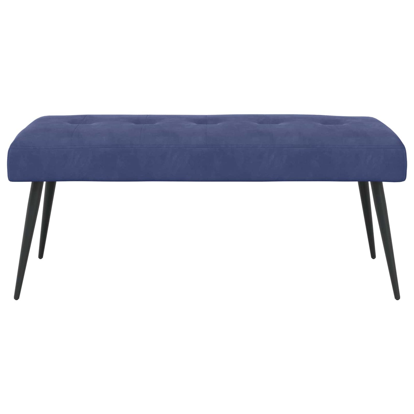 Bank met knoopverstelling Politieblauw 110 x 40 x 46 cm Fluweel