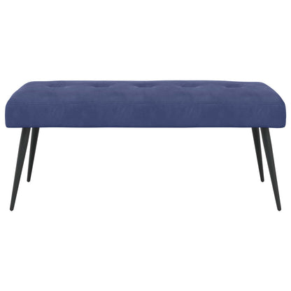 Bank met knoopverstelling Politieblauw 110 x 40 x 46 cm Fluweel
