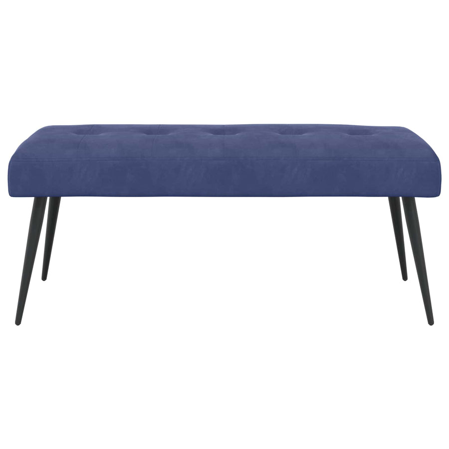 Bank met knoopverstelling Politieblauw 110 x 40 x 46 cm Fluweel