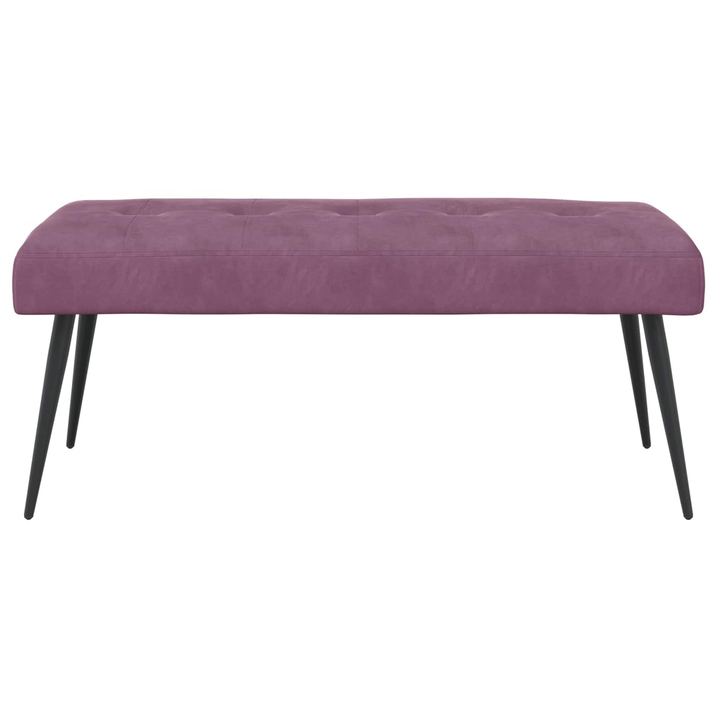 Bank met knoopverstelling Paars 110 x 40 x 46 cm Fluweel