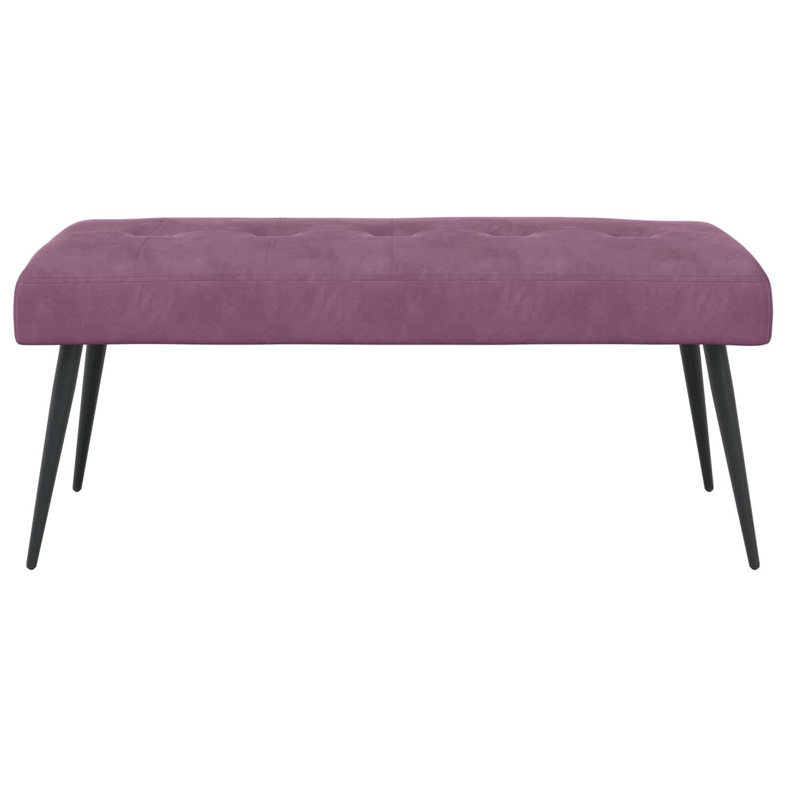 Bank met knoopverstelling Paars 110 x 40 x 46 cm Fluweel