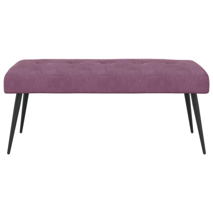 Bank met knoopverstelling Paars 110 x 40 x 46 cm Fluweel