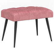 Bank roze fluweel 60x40x45 cm