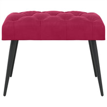Bank met knoopverstelling Wijnrood 60 x 40 x 45 cm Fluweel
