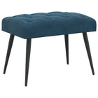 Bank fluweel blauw 60x40x45 cm