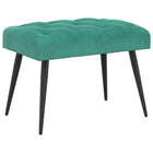 Bank turquoise 60x40x45 cm fluweel