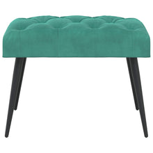 Bank met knoopverstelling Turquoise 60 x 40 x 45 cm Fluweel