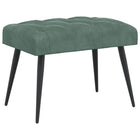 Bank fluweel zeegroen 60x40x45 cm