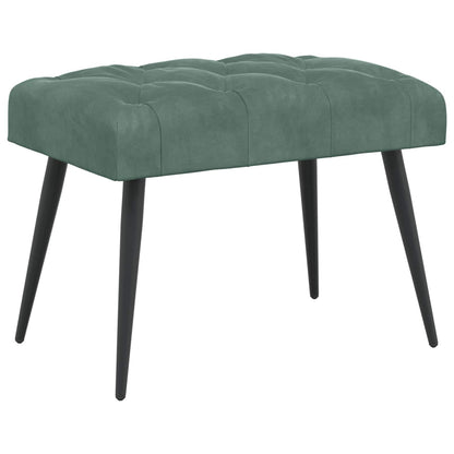 Bank met knoopverstelling Zeegroen 60 x 40 x 45 cm Fluweel