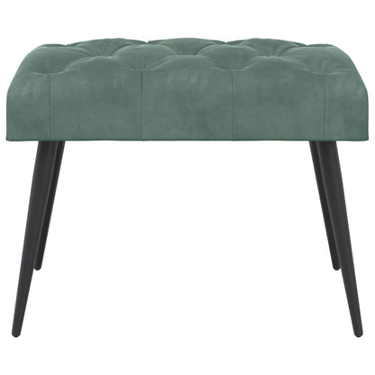 Bank met knoopverstelling Zeegroen 60 x 40 x 45 cm Fluweel