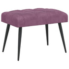 Bank paars 60x40x45 cm fluweel