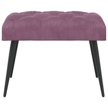 Bank met knoopverstelling Paars 60 x 40 x 45 cm Fluweel