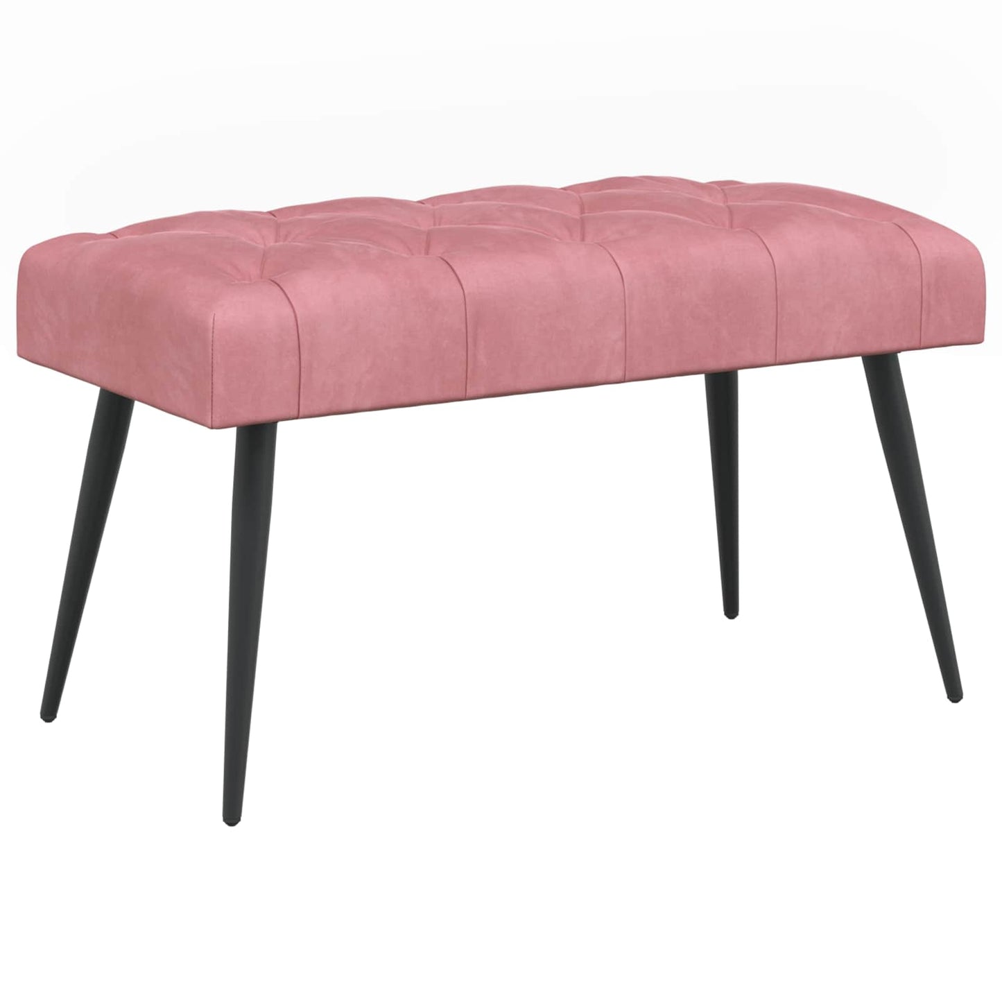 Bank met knoopverstelling Roze 80 x 40 x 46 cm Fluweel