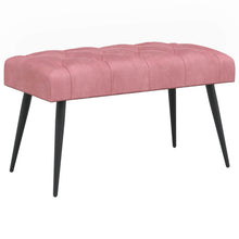 Bank met knoopverstelling Roze 80 x 40 x 46 cm Fluweel