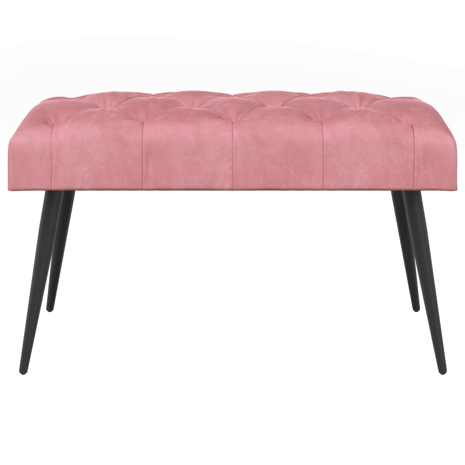 Bank met knoopverstelling Roze 80 x 40 x 46 cm Fluweel