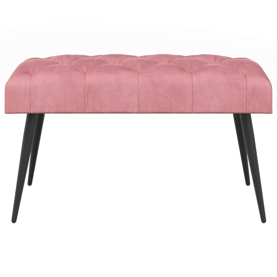 Bank met knoopverstelling Roze 80 x 40 x 46 cm Fluweel