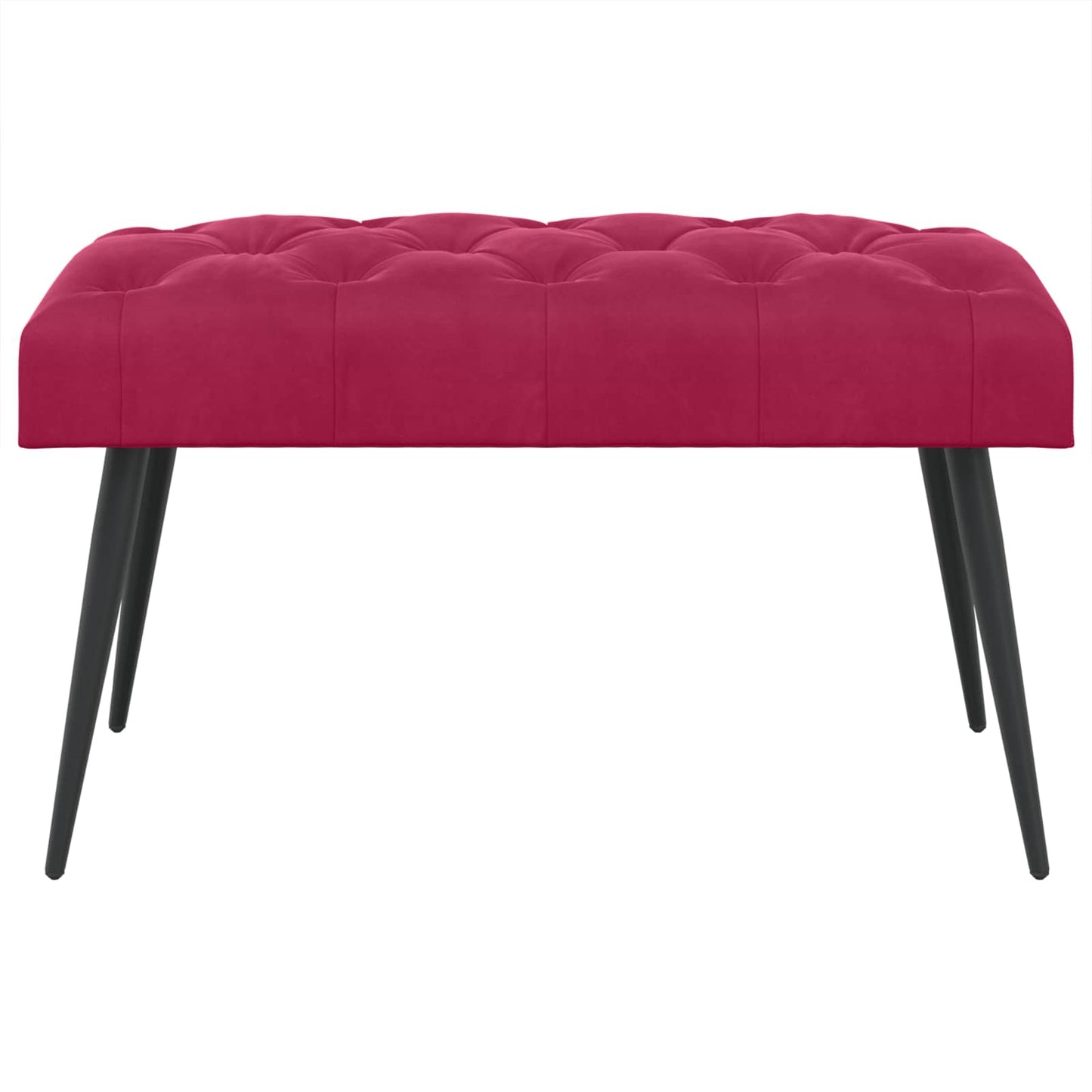 Bank met knoopverstelling Wijnrood 80 x 40 x 46 cm Fluweel