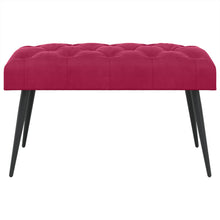 Bank met knoopverstelling Wijnrood 80 x 40 x 46 cm Fluweel