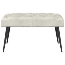 Bank met knoopverstelling Crèmekleurig 80 x 40 x 46 cm Fluweel