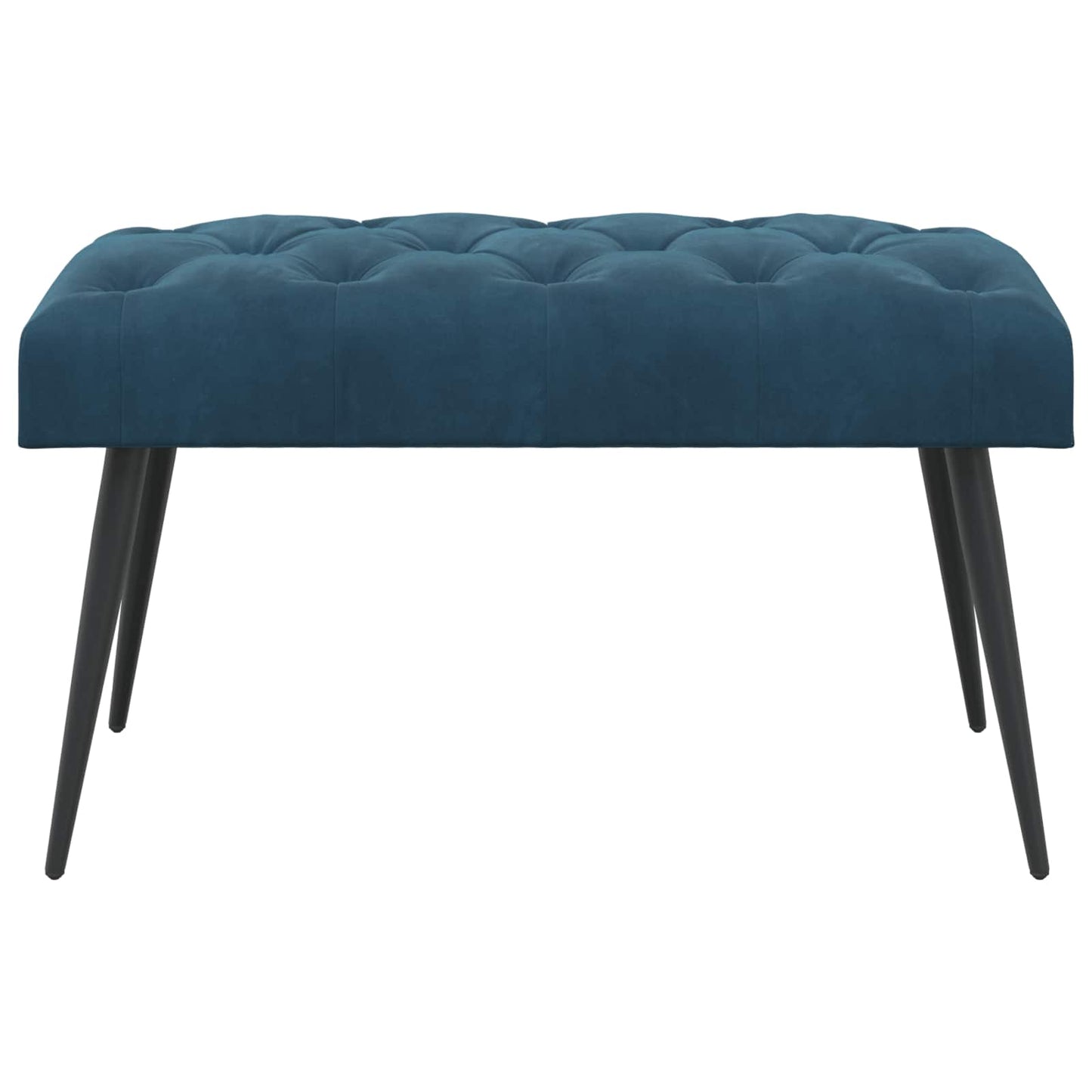 Bank met knoopverstelling Blauw 80 x 40 x 46 cm Fluweel