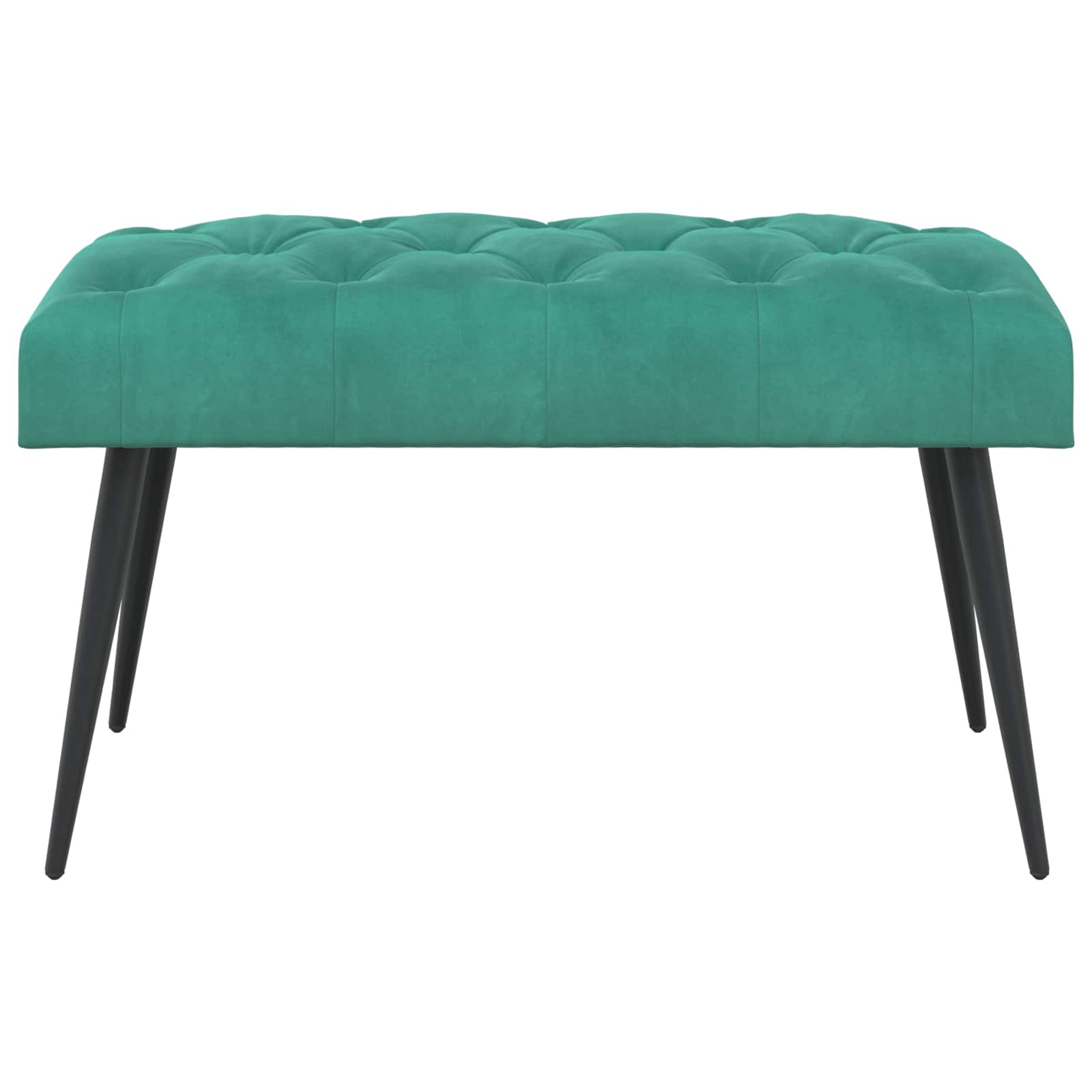 Bank met knoopverstelling Turquoise 80 x 40 x 46 cm Fluweel