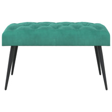 Bank met knoopverstelling Turquoise 80 x 40 x 46 cm Fluweel