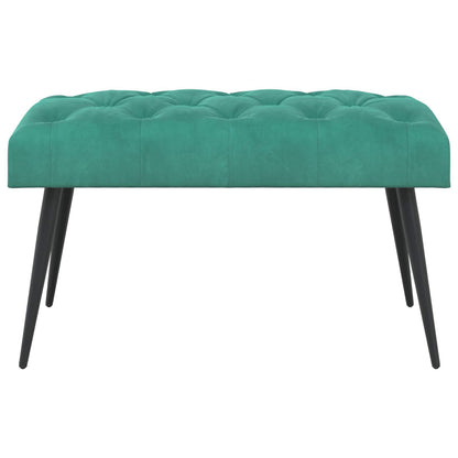 Bank met knoopverstelling Turquoise 80 x 40 x 46 cm Fluweel