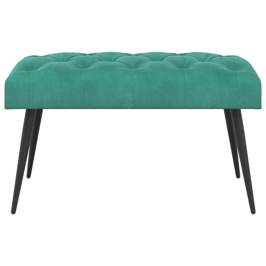 Bank met knoopverstelling Turquoise 80 x 40 x 46 cm Fluweel