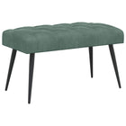 Bank zeegroen fluweel 80x40x46 cm
