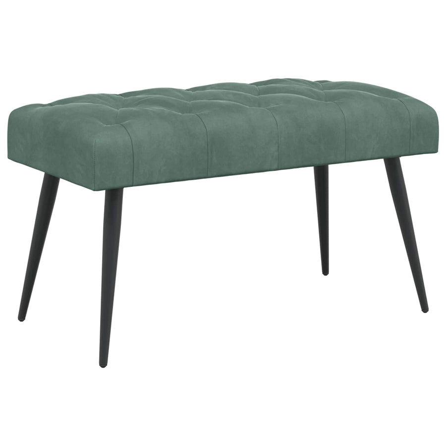 Bank met knoopverstelling Zeegroen 80 x 40 x 46 cm Fluweel