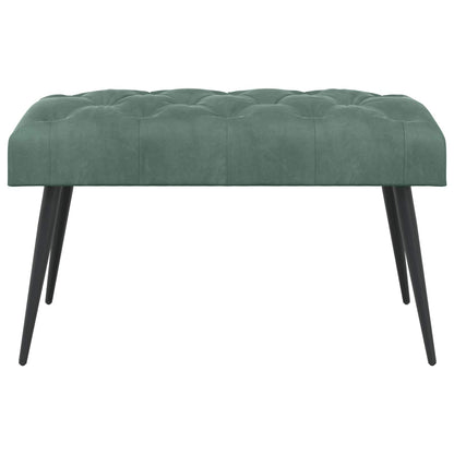 Bank met knoopverstelling Zeegroen 80 x 40 x 46 cm Fluweel