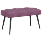 Bank paars 80x40x46 cm fluweel