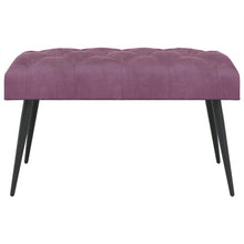 Bank met knoopverstelling Paars 80 x 40 x 46 cm Fluweel