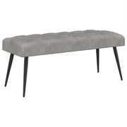 Bank lichtgrijs fluweel 110x40x46 cm